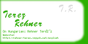 terez rehner business card